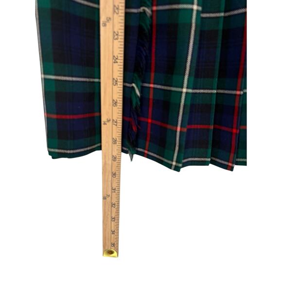Vintage Brooks Brothers Mackenzie Tartan Plaid Kilted Skirt Wool Scotland - Picture 6 of 10